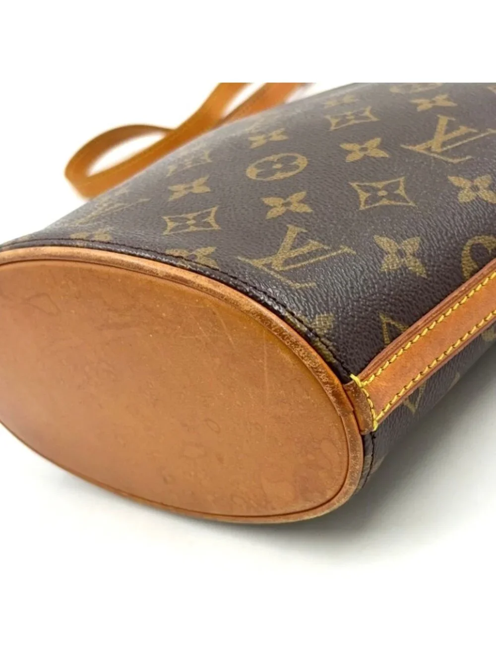 Louis Vuitton Drew Monogram Leather Brown Light Shoulder Bag Gold